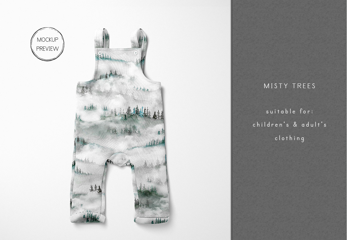 Misty Trees Seamless Pattern, a Pattern Graphic by Tatra Cottage Designs (Photo 2 of 5)