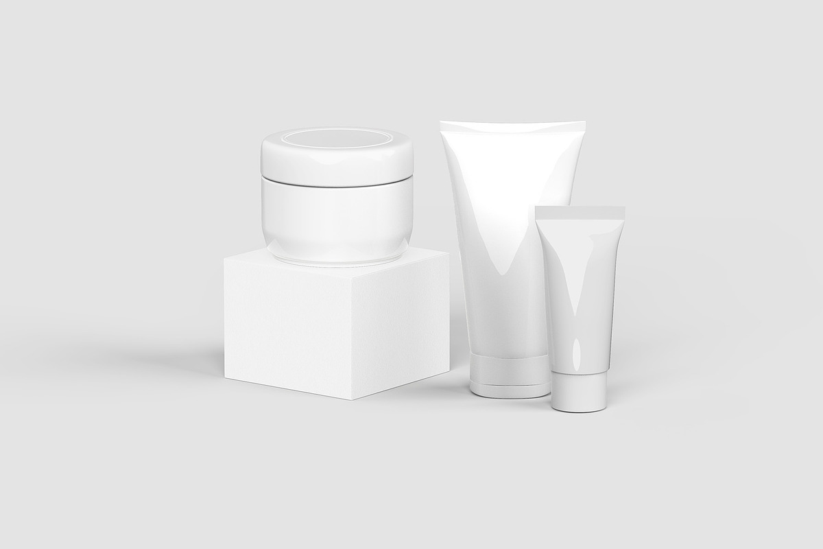 Cosmetic Set Mockups v2 - 8 views, a Packaging Mockup by Illusiongraphic (Photo 14 of 14)