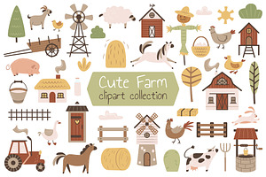 Farm Cliparts & Patterns