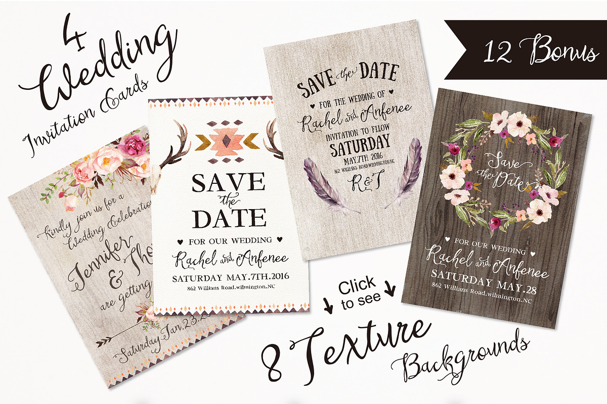 Watercolour Tribe&Flower DIY+Bonus, a Decorative Illustration by Graphic Box (Photo 5 of 5)