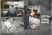 iPhone 6 Rose Gold Mock Up, an iPhone Mockup by Pixel Place (Thumbnail 2 of 6)