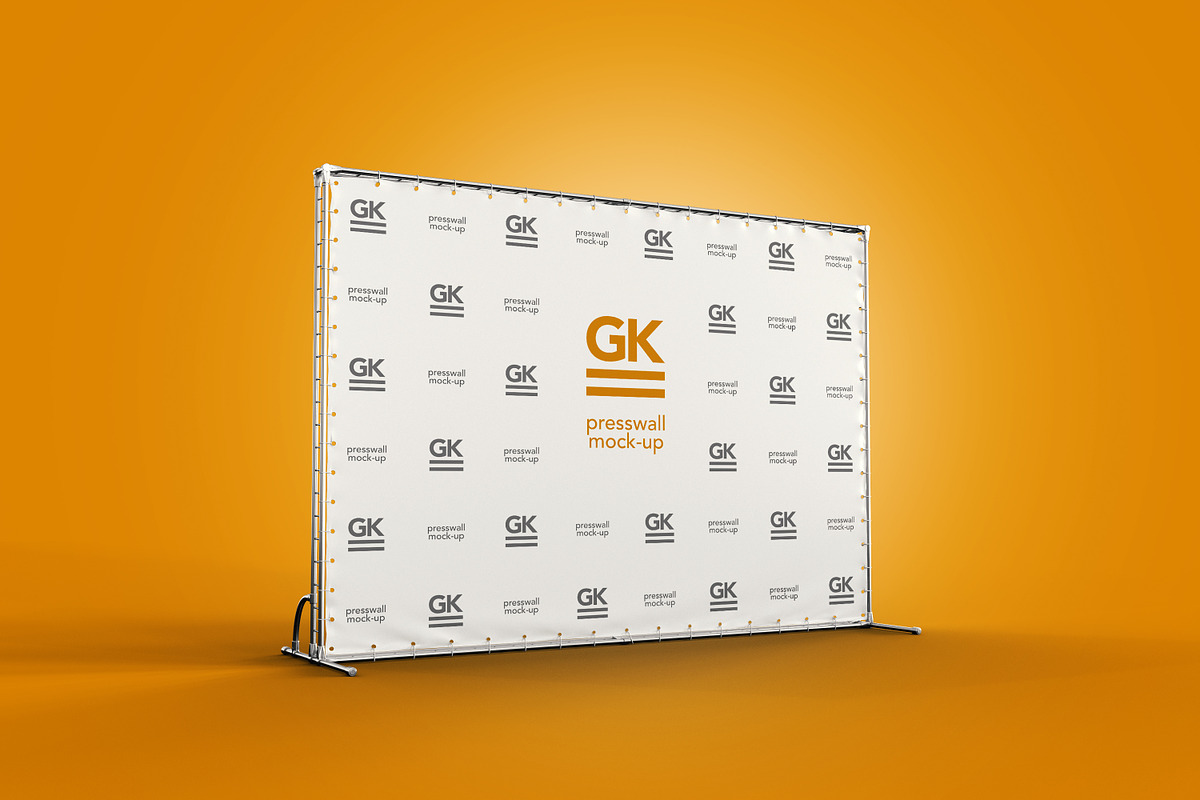 3D Presswall mock-ups, a Product Mockup by GK Creative (Photo 4 of 5)