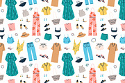Vacation clothes seamless patterns, a Pattern Graphic by Good Studio (Thumbnail 2 of 5)