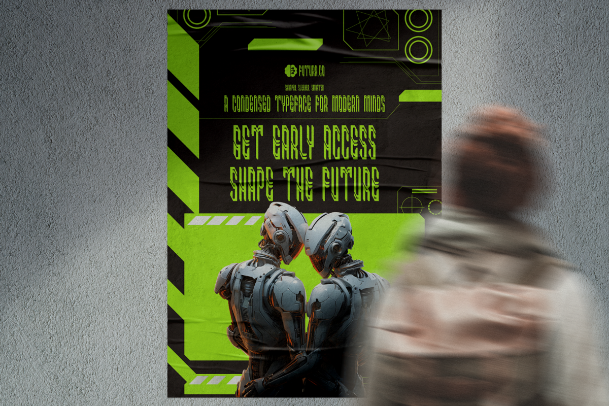 Formaxis Condensed Techno Font, a Font by PutraCetol Studio (Photo 3 of 5)
