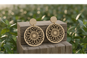 Floral Drop Earring SVGs, a Graphic by musafir_fashion (Thumbnail 7 of 11)