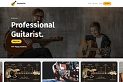 Guitarist Landing Page for Kajabi, a Landing Page Template by Dev Lab (Thumbnail 1 of 5)