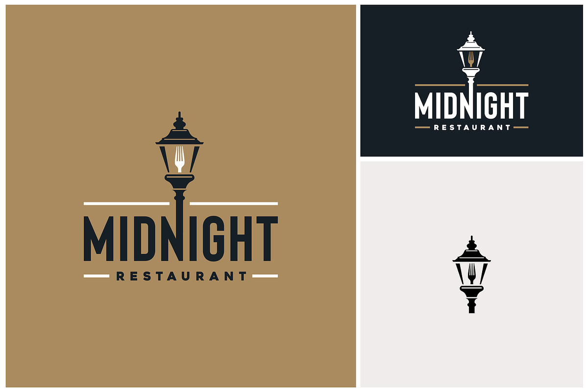 Fork Lantern Post Restaurant Logo, a Branding & Logo Template by Enola99d (Photo 1 of 2)