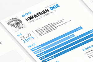 "Resume" PSD Template