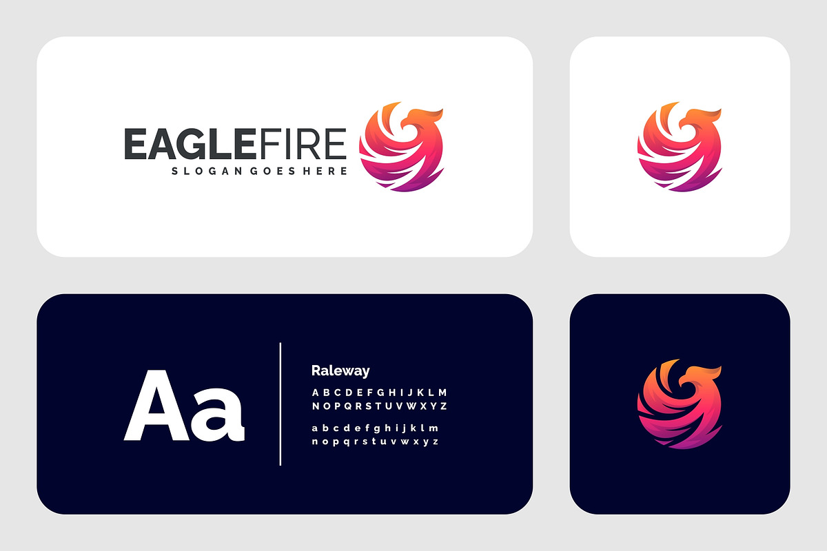 Modern Gradient Abstract Eagle Logo, a Branding & Logo Template by Artnivora.Std (Photo 3 of 4)