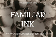 Familiar Ink. Hand-drawn Serif Font, a Serif Font by Lidberia (Thumbnail 1 of 8)