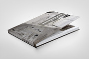 Landscape Book Mock-Up, a Print Template by idesignstudio (Thumbnail 5 of 5)