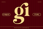Nurencia Decorative Display Font, a Serif Font by Rasio Studio (Thumbnail 5 of 10)