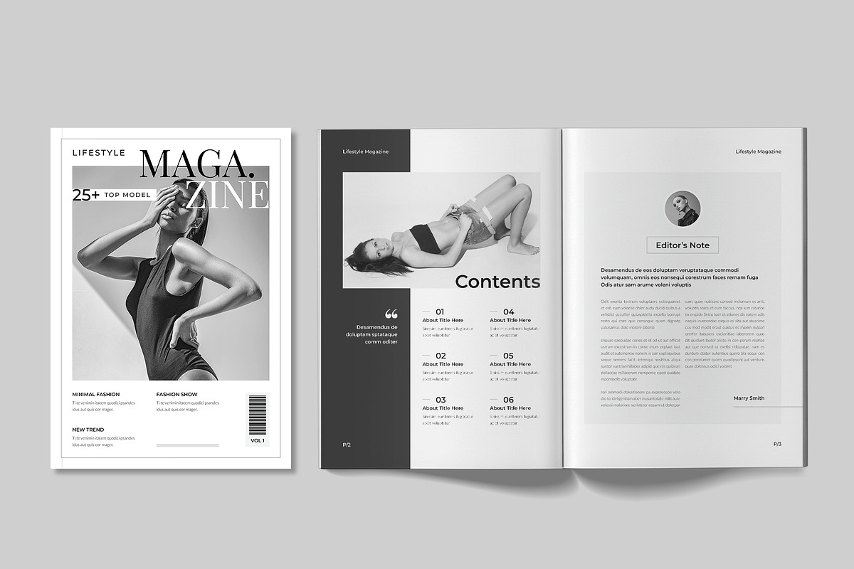 The Lifestyle Magazine Template, a Magazine Template by Spark_Creative (Photo 2 of 7)