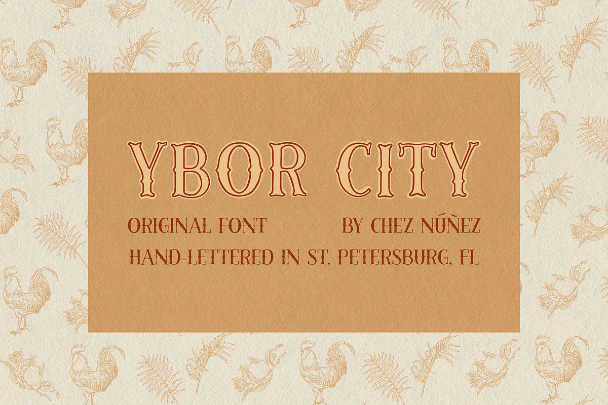 YBOR CITY: Vintage, Florida/Western, a Font by Chez Núñez (Photo 1 of 4)