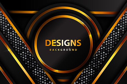 Luxury sparkling golden background, a Poster Template by Lucky Creative