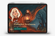 Favorite Textures Brushes Procreate, a Brush Add-On by BocadebraShop (Thumbnail 1 of 6)