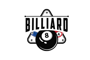 simple concept billiard club badge, a Branding & Logo Template by Maylianaw28