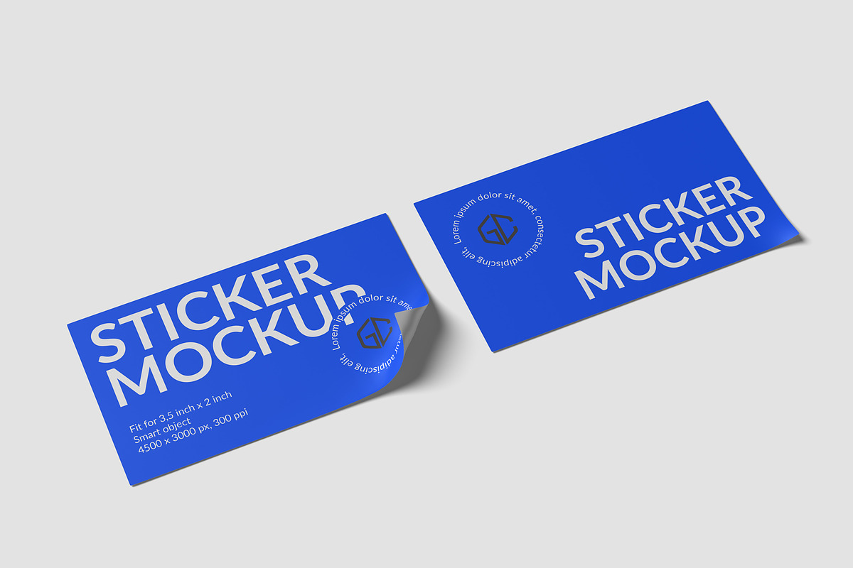 Sticker Mockups, an Advertising Mockup by graphiccrew (Photo 6 of 10)