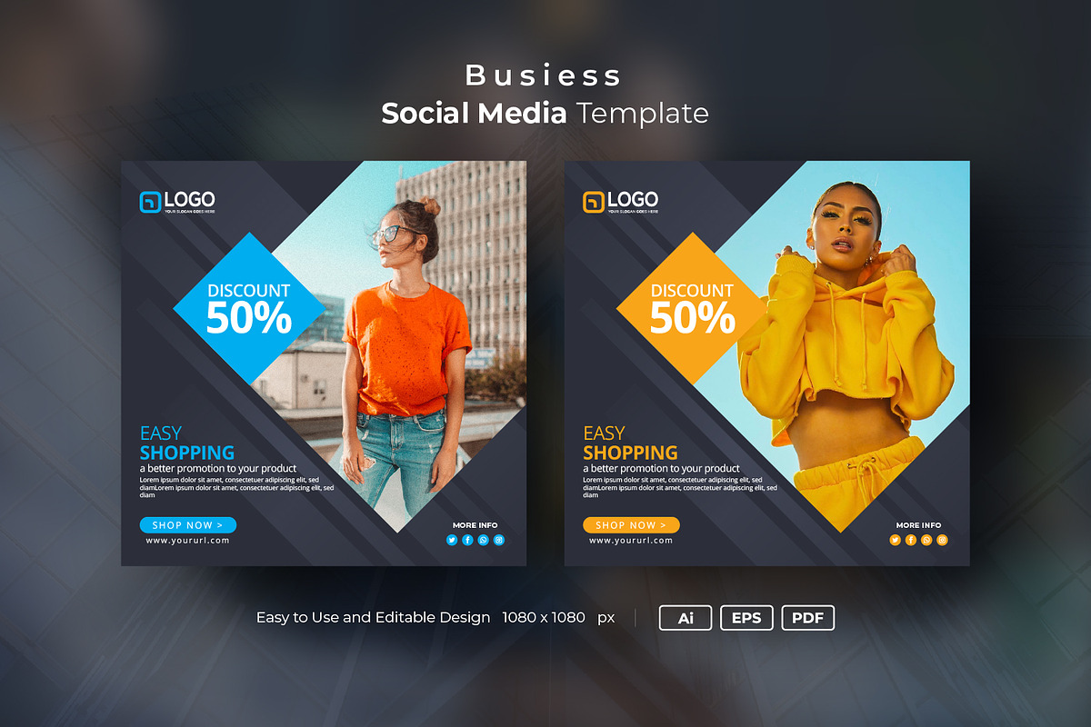 Instagram Post Banner, a Social Media Template by DreamStudio-eg
