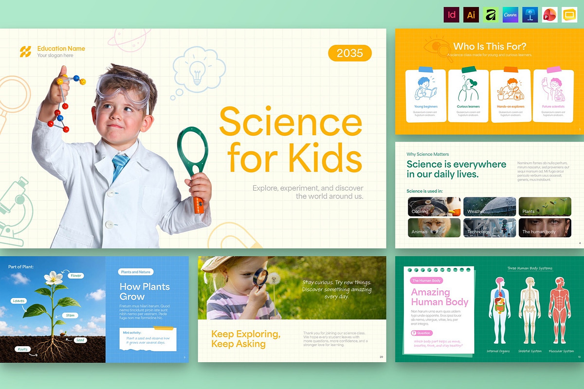 Elem School Education Presentation, a Presentation Template by BrandPacks (Photo 1 of 7)