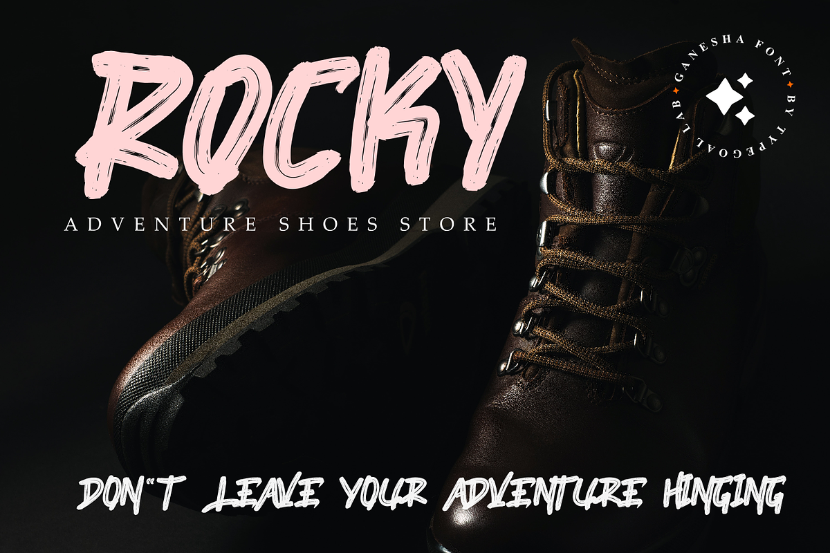 Gavesha, a Handwritten Font by Typegoals Studio (Photo 9 of 9)