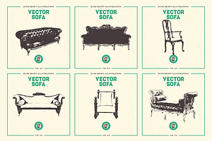 VECTOR SOFA HAND DRAWN BUNDLE 8.0