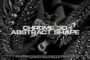 ABSTRACT CHROME 3D SHAPES WITH SPIKE, an Object Graphic by BonkiStudio (Thumbnail 1 of 13)