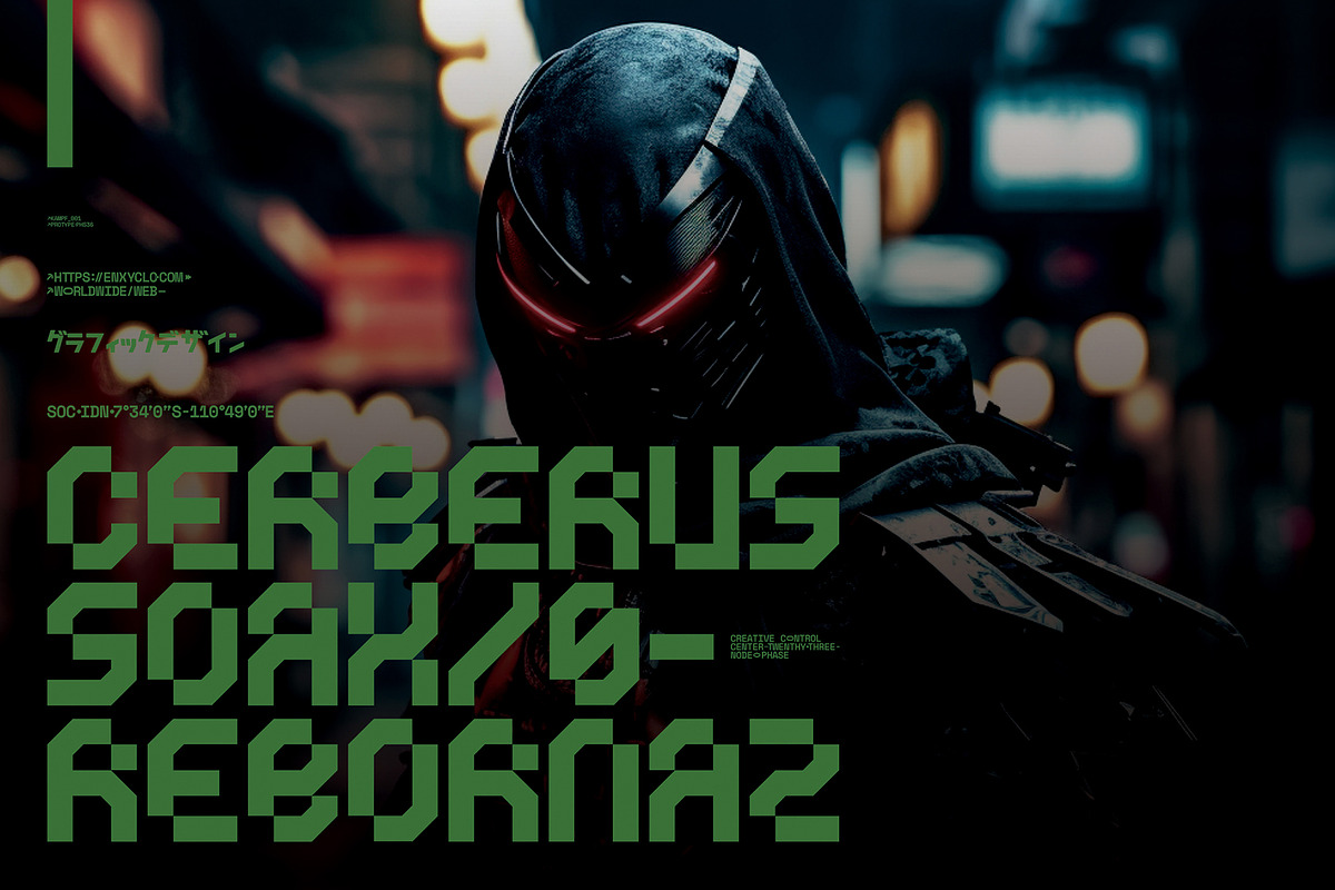 CYKLONE - Futuristic Display Font