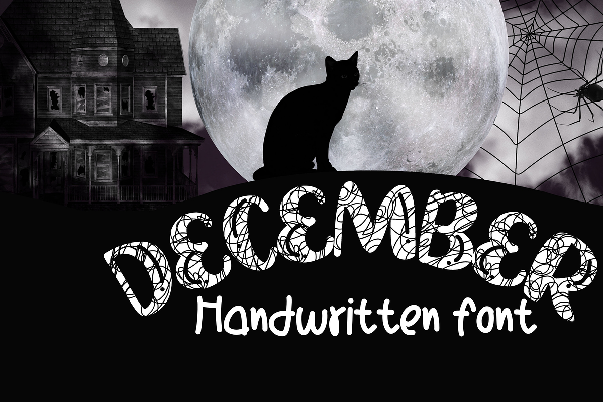 DECEMBER, a Blackletter Font by Sirinart (Photo 1 of 6)