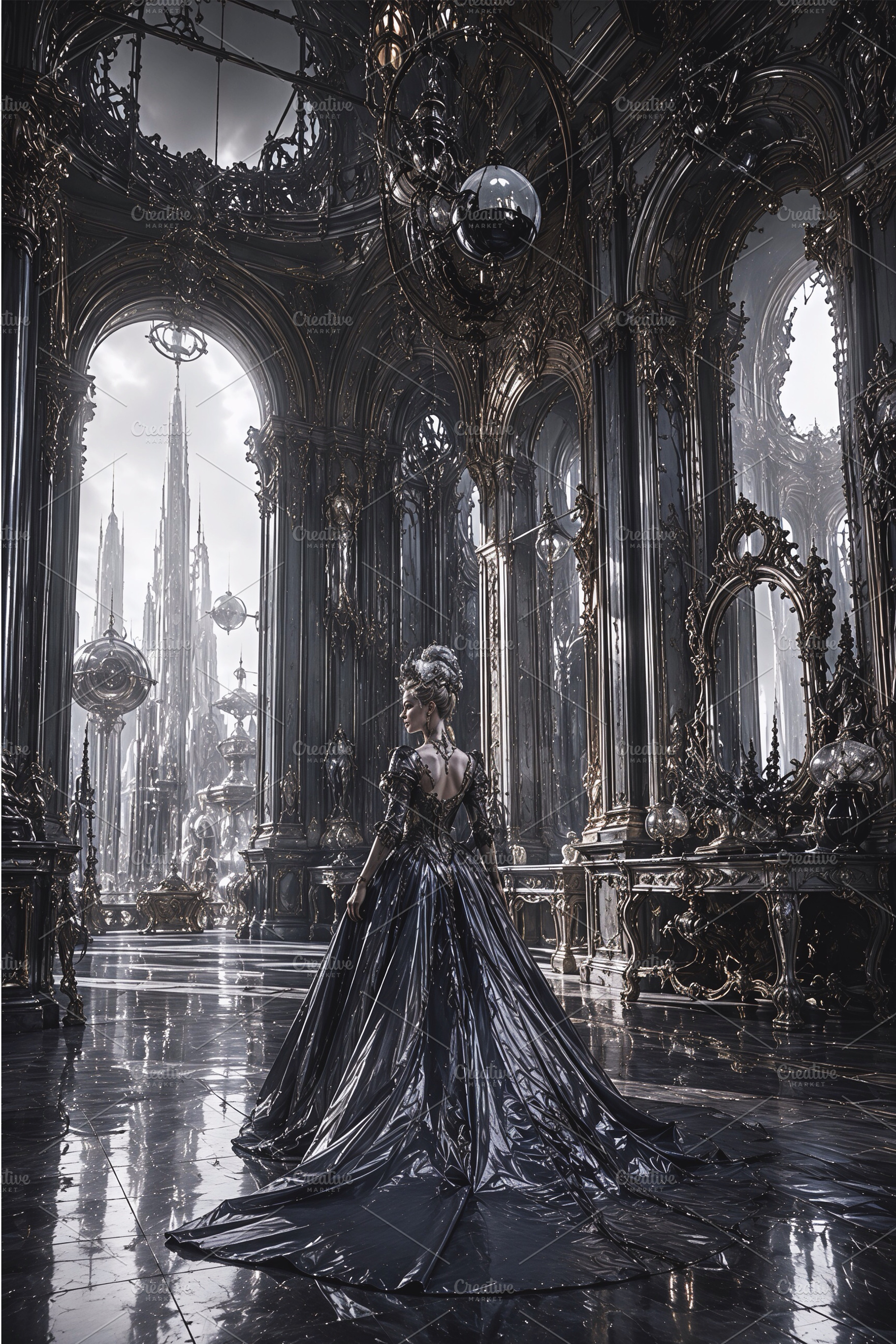 Surreal sci-fi Illustration, a Beauty & Fashion Photo by Victoria Obscure