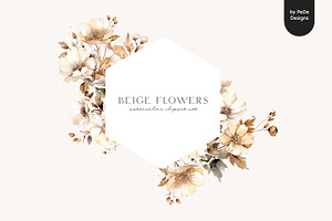 Beige Flowers