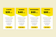 Clean Pricing Tables, a Templates & Theme by Youme Techworld (Thumbnail 2 of 3)