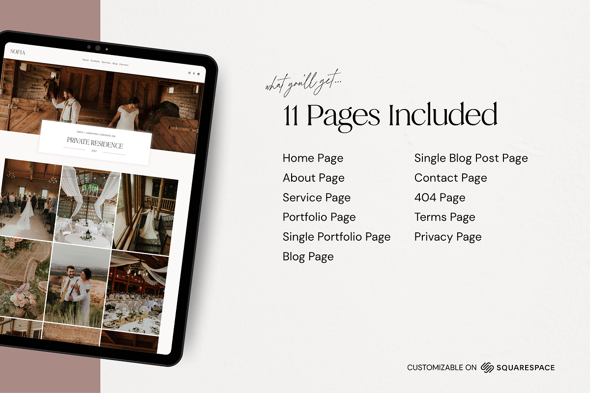 Squarespace Event Planner Website, a Squarespace Template by Breah Designs (Photo 4 of 10)