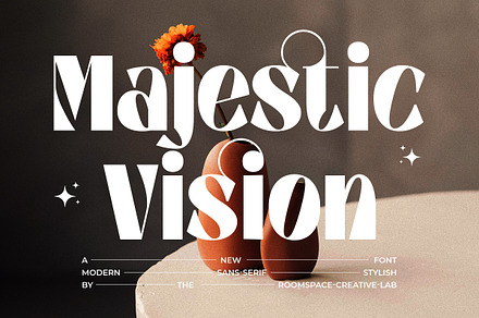 Majestic Vision - Retro Modern Font, a Serif Font by roomspace