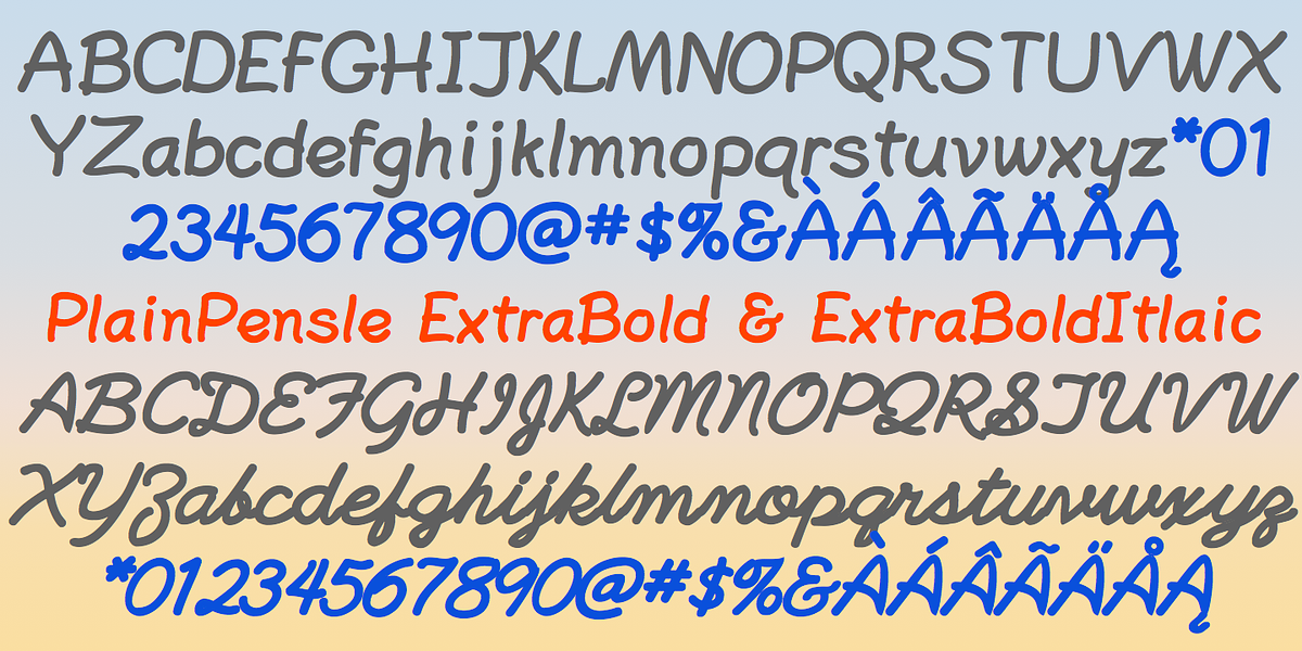 PlainPensle, a Handwritten Font by Ingrimayne Type (Photo 6 of 7)