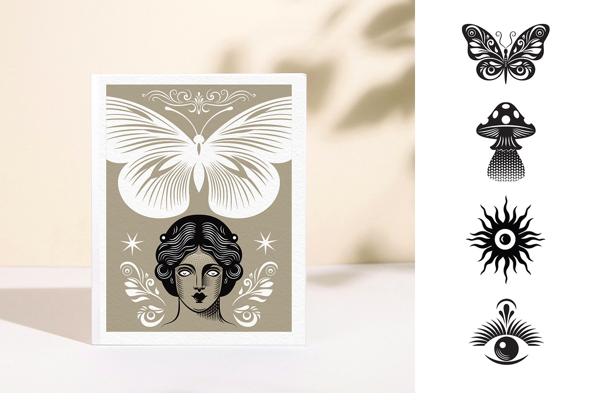 Mystic symbols & signs, a Decorative Illustration by lenlis (Photo 9 of 14)