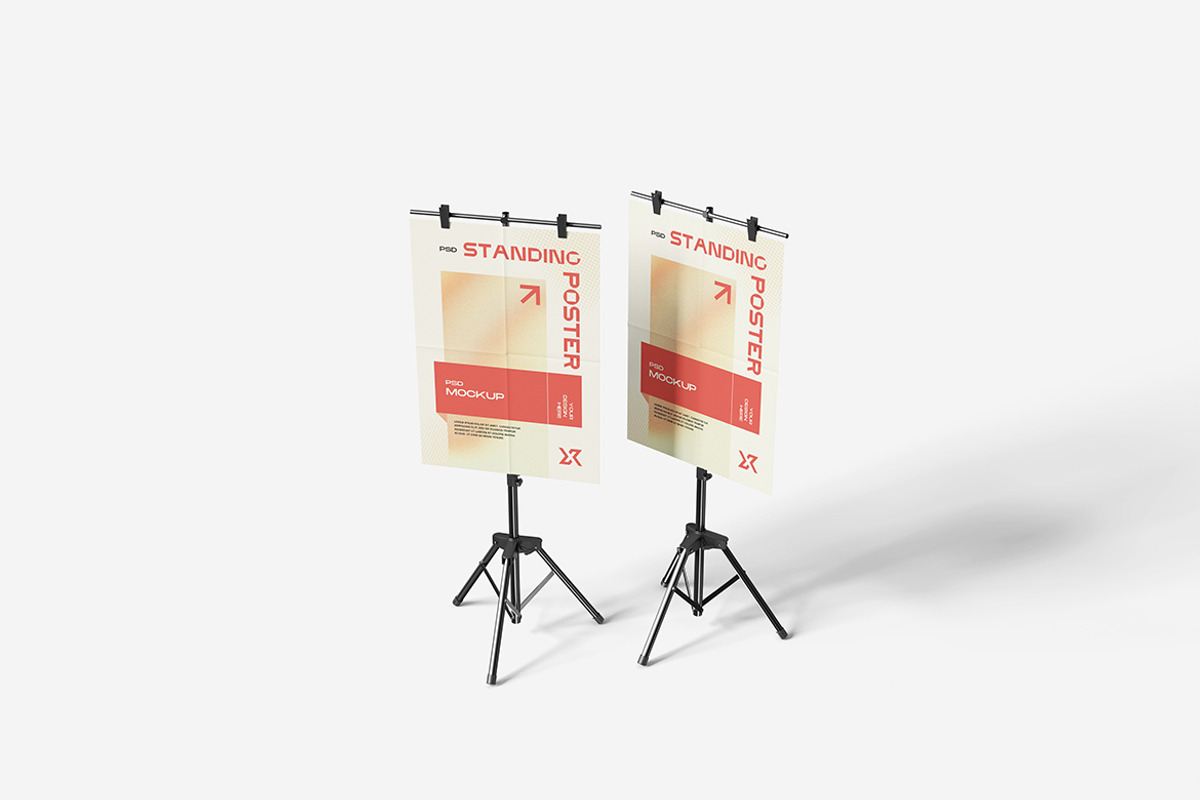 Standing Poster Mockup, a Product Mockup by MrLetters (Photo 4 of 5)