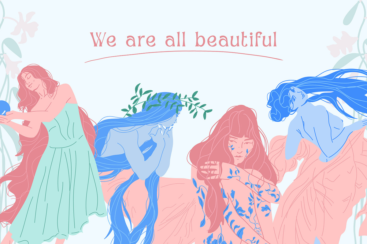 Art Noveau Self-care Bundle, an Illustration by raphaellucas (Photo 11 of 11)