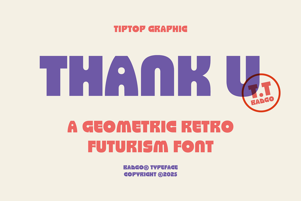 Badgo - Geometric Retro Futurism, a Sans Serif Font by Tiptop Graphic (Photo 10 of 10)
