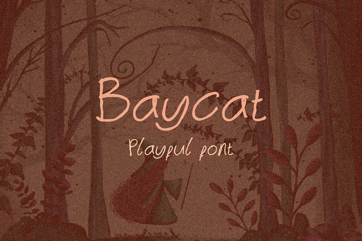 Baycat Handwritten Font, a Font by SSI.Scraps (Photo 1 of 5)