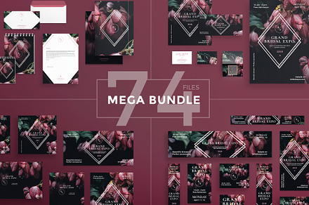 Mega Bundle | Bridal Expo, a Poster Template by Amber Graphics