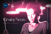 Grainy Neon Photo Effect, a Layer Style Add-On by Andrew Skoch Design (Thumbnail 1 of 6)