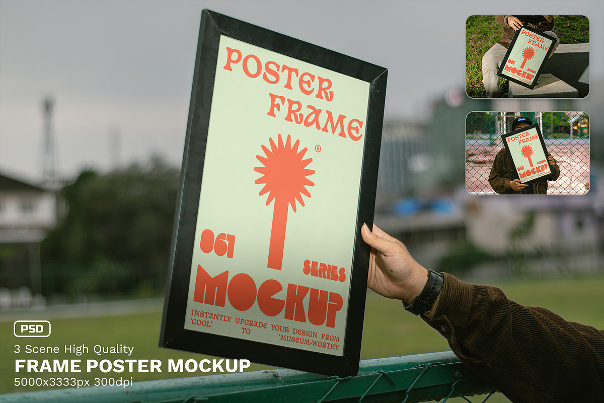 Frame Poster Mockup - VOL 1, a Mockup by Simetrica Labs (Photo 1 of 4)
