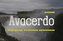 Avacerdo | Slab Serif Typeface