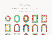 Mexican Folk Art Frames Otomi, an Object Graphic by Invite to Clipart (Thumbnail 3 of 8)
