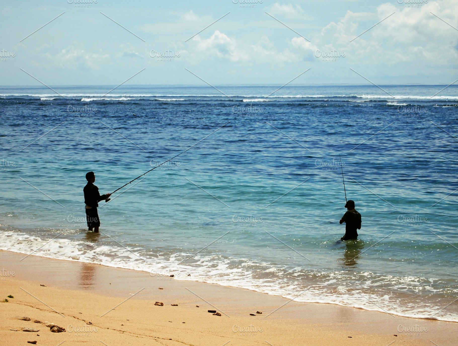 Fishermen On The Beach