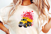 Kids Valentine’s Day Dump Truck PNG, an Illustration by DreamCafeArt (Thumbnail 5 of 8)