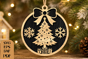 Christmas Tree SVG Laser Cut, an Object Graphic by DreamCafeArt (Thumbnail 1 of 4)