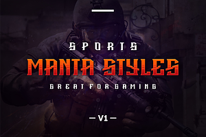 Manta Styles V1 Font, a Slab Serif Font by ModalTampang