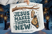 Jesus Makes Things New Butterfly PNG, a Seasonal Illustration by Canvas Craft (Thumbnail 1 of 6)